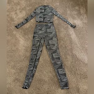 Black and Silver 2 piece